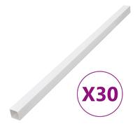 Vidaxl Goulotte De Câble 60x40 Mm 30 M Pvc