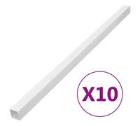 Vidaxl Goulotte De Câble 60x60 Mm 10 M Pvc