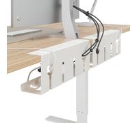 Plateau de gestion de câbles sous le bureau 2 pcs Acier Organisateur vidaXL vida