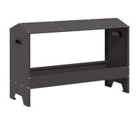 vidaXL Gouttière d'alimentation pour poulet noire 81 x 32 x 53,5 cm, guide d'introduction, conseils pour les débutants, bases de la cuisine et manger sainement pour de meilleures recettes