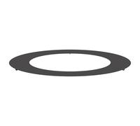 vidaXL Pot de fleur en plastique Noir Plastique Grand Incrustations