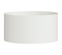 vidaXL Grand Pot Métal Blanc Blanc Métal Grand Jardinières