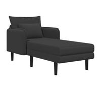 vidaXL Grande méridienne Gris foncé Bouclé