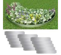 Grasboorden 15 st 100x20 cm gegalvaniseerd staal274903