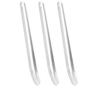 vidaXL Grattoirs à sueur de cheval 3 pcs argenté aluminium, grattoir à sueur pour cheval, grattoir à sueur en métal, grattoir à sueur pour cheval de toilettage