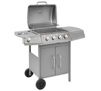 VidaXL Gril À Gaz 4+1 Flammes Argenté