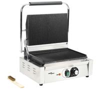Grill pour panini - vidaXL - 50750 - 2200 W - Acier inoxydable - 43x30,5 cm