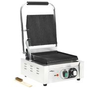 VidaXL Grill Grill cannelé en acier inoxydable 1800W 31x30,5x20cm