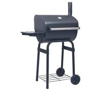 vidaXL Gril barbecue au charbon avec étagère inférieure Noir