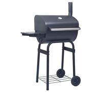 Houtskoolbarbecue roker met onderschap zwart46649
