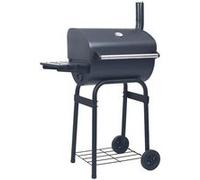 vidaXL Gril barbecue au charbon avec étagère inférieure Noir