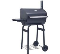 vidaXL Gril barbecue au charbon avec étagère inférieure Noir Noir G