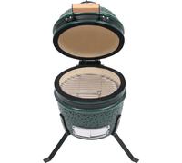 vidaXL Gril Kamado 2 en 1 Fumoir céramique 56 cm Vert