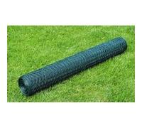 Grillage à poule avec revêtement en PVC 25x0,5 m vert