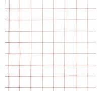 vidaXL Grillage Acier avec revêtement en PVC 10x0,5 m Rouge