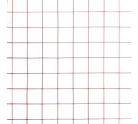 vidaXL Grillage Acier avec revêtement en PVC 10x0,5 m Rouge