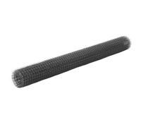 vidaXL Grillage en acier revêtu de PVC 25 x 1,5 m gris