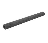 vidaXL Grillage acier revêtement PVC hexagonal 25x1,5 m gris – Clôture jardin 143288
