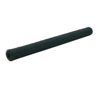 vidaXL Filet en acier revêtement en PVC hexagonal 25 x 1,5 m Vert – Clôture de jardin