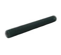 vidaXL Grillage acier 25 x 1,5 m Revêtement PVC Vert