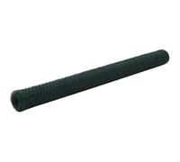 vidaXL Grillage en acier 25 x 1,5 m hexagonal 0,9 mm vert Clôture de jardin 143270
