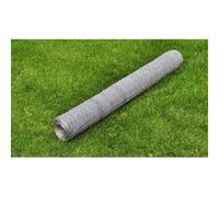 Kippengaas 25x0,75 m gegalvaniseerd staal zilverkleurig140419