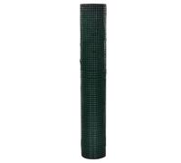 vidaXL Grillage Acier galvanisé et revêtement en PVC 25 x 1 m Vert