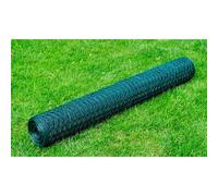 vidaXL Grillage Acier galvanisé et revêtement en PVC 25 x 1 m Vert