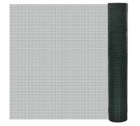 vidaXL Grillage Acier galvanisé et revêtement en PVC 25 x 1 m Vert