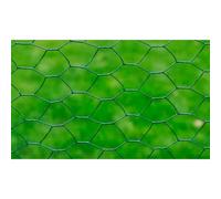 Grillage à poule avec revêtement en PVC 25x0,5 m vert