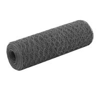 Grillage Acier avec revêtement en PVC 25x0,5 m Gris gris G