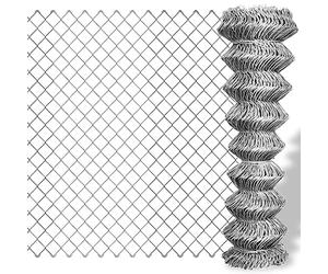 vidaXL Grillage galvanisé rouleaux à mailles carrées 25x1,5 m Clôture de jardin