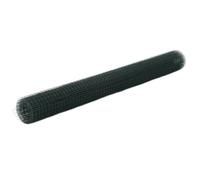 vidaXL Kippengaas 10x1,5 m staal met PVC coating groen143627 G