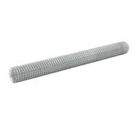 vidaXL Grillage pour volière Acier galvanisé 10 x 1,5 m Argenté