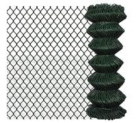 vidaXL Grillage Vert 1x15 m Clôture Jardin Panneau de Jardin Grillages Maille