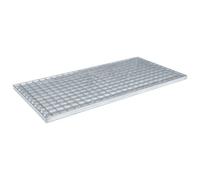 vidaXL Grille Argent 80 x 40 x 2 cm Acier galvanisé à chaud