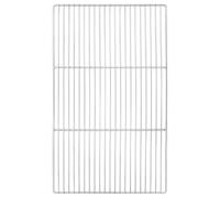 vidaXL Grille de Barbecue Argent 67 x 40 cm Acier Inoxydable, Grille rectangulaire pour Jardin et terrasse, Accessoire de Barbecue, conçu pour résister à la Chaleur