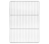 vidaXL Grille de Barbecue Argenté 50 x 35 cm Acier Inoxydable, Gril Rectangulaire en Acier Inoxydable, Accessoire Moderne pour Jardins et Terrasses, Nettoyage Facile