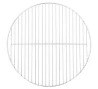 vidaXL Grille de barbecue ronde Ø44,5 cm acier inoxydable 304