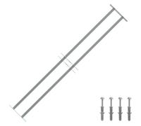 vidaXL Grille de défense à 2 traverses pour fenêtre 1000–1500 mm sécurité