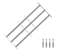 vidaXL Grille de Défense à 3 Traverses pour Fenêtre de 700-1050 mm Sécurité