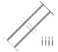 vidaXL Grille de Défense Ajustable à 2 Traverses pour Fenêtre Sécurité