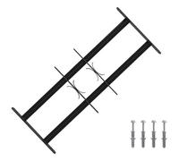 vidaXL Grille de sécurité pour fenêtres avec 2 barres transversales