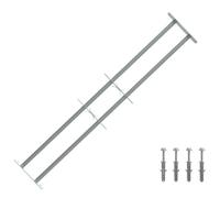 vidaXL Grille de sécurité pour fenêtres avec 2 barres transversales