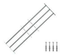 vidaXL Grille de sécurité pour fenêtres avec 3 barres transversales