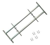 vidaXL Grille réglable de sécurité de fenêtres et 2 barres 500-650 mm