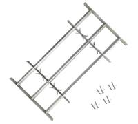 vidaXL Grille de sécurité réglable pour fenêtres 3 barres 700–1050 mm