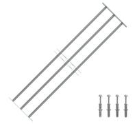 vidaXL Grille de sécurité ajustable pour fenêtre 3 barres 1000-1500 mm