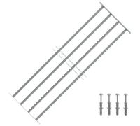 vidaXL Grilles de fenêtres 1000-1500 mm Acier galvanisé