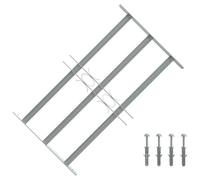 vidaXL Grilles de fenêtres 500-650 mm Acier galvanisé